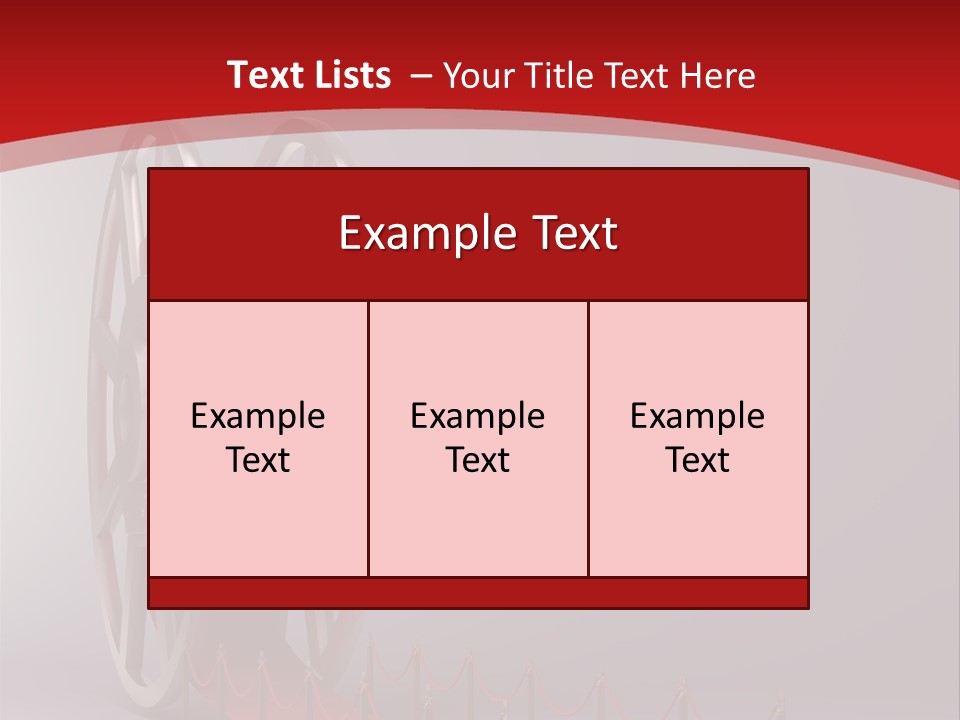 Spool Strip Silver PowerPoint Template