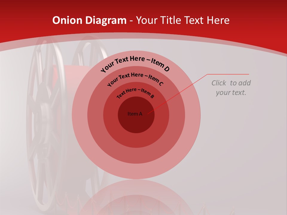 Spool Strip Silver PowerPoint Template