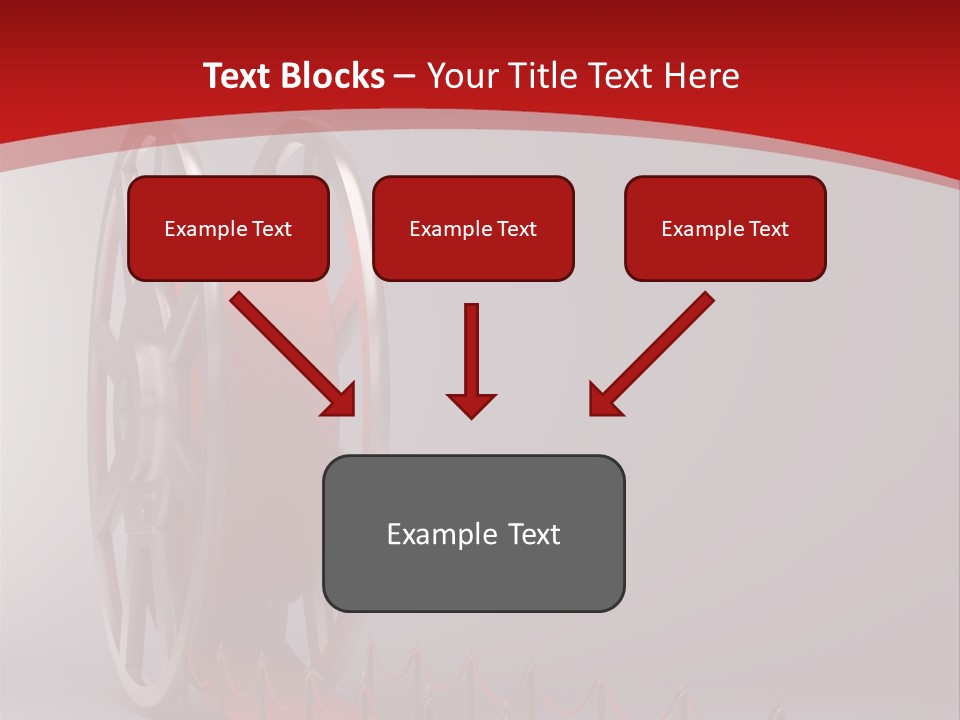 Spool Strip Silver PowerPoint Template