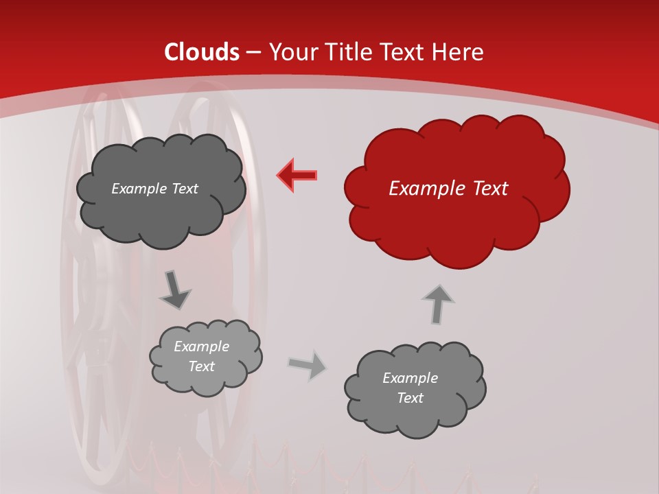 Spool Strip Silver PowerPoint Template