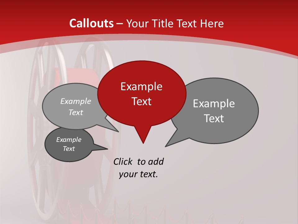 Spool Strip Silver PowerPoint Template