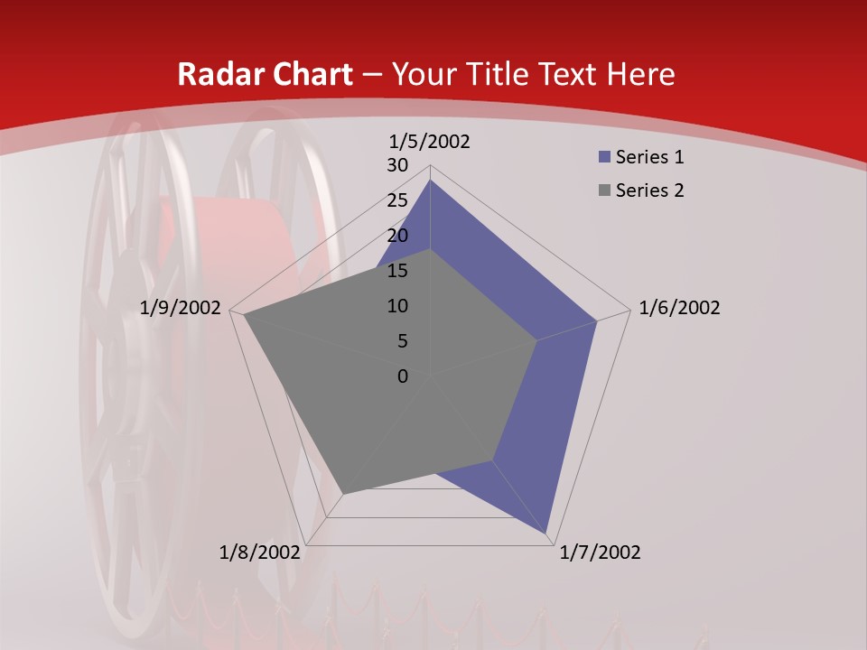 Spool Strip Silver PowerPoint Template