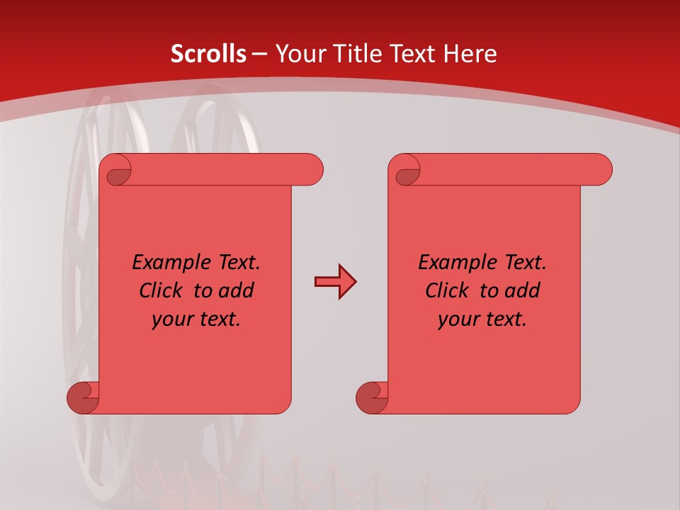 Spool Strip Silver PowerPoint Template