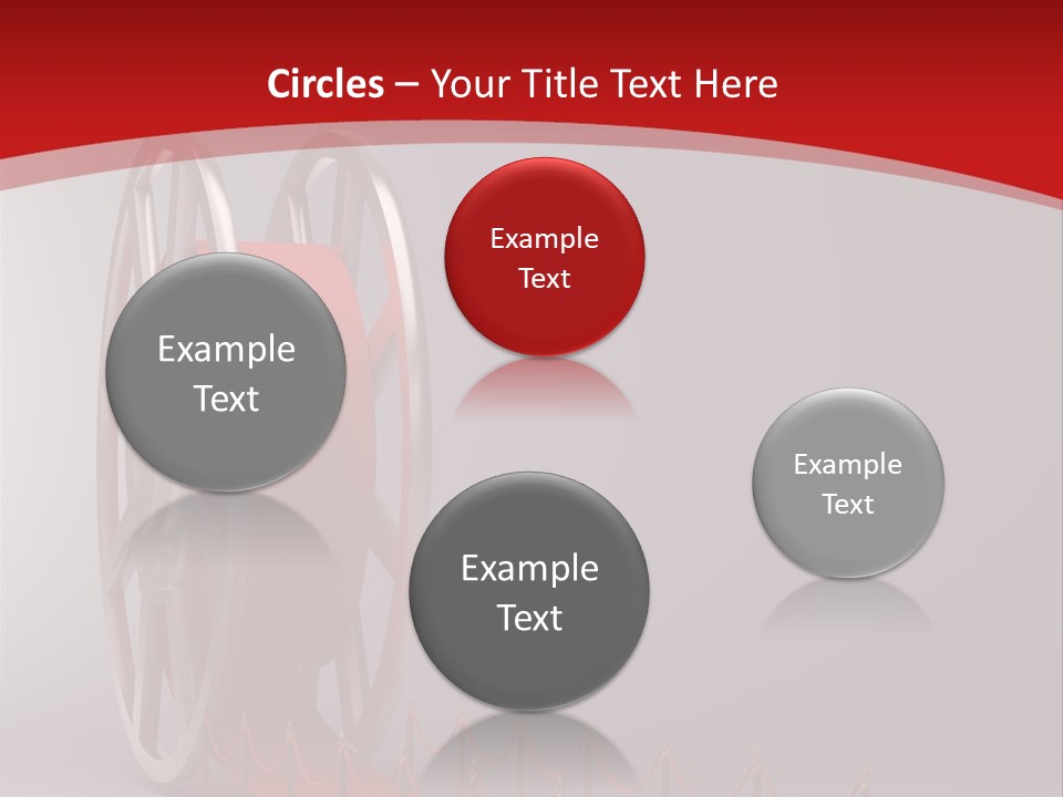 Spool Strip Silver PowerPoint Template