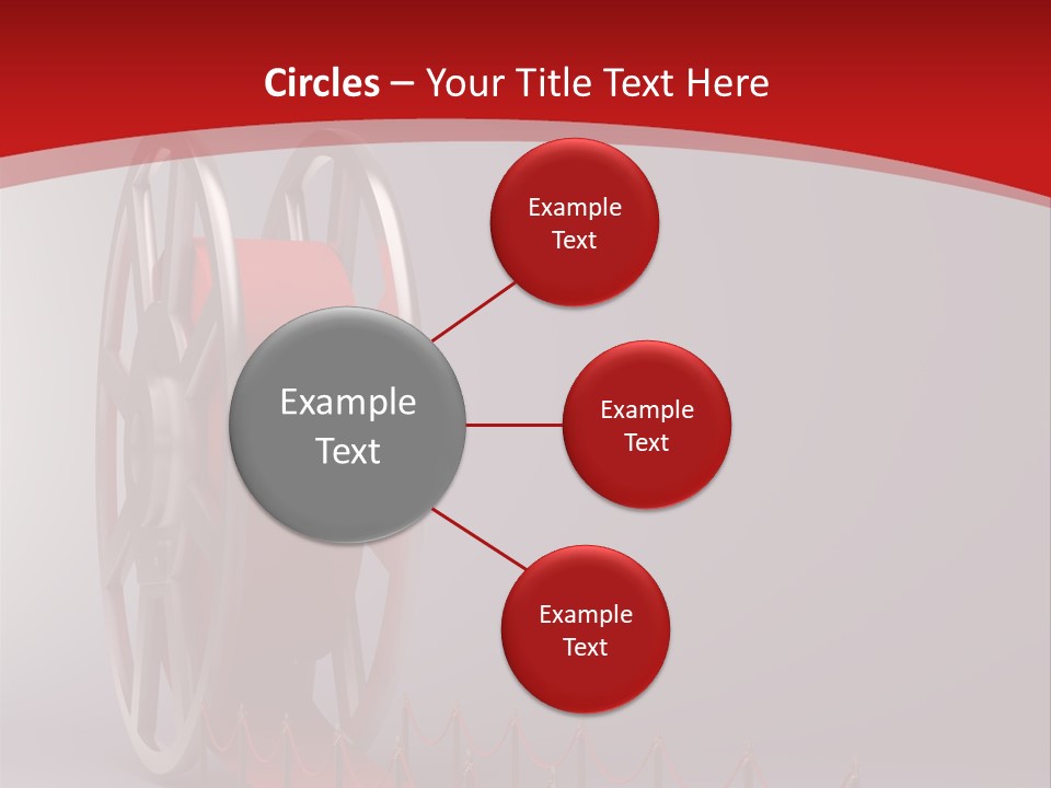 Spool Strip Silver PowerPoint Template