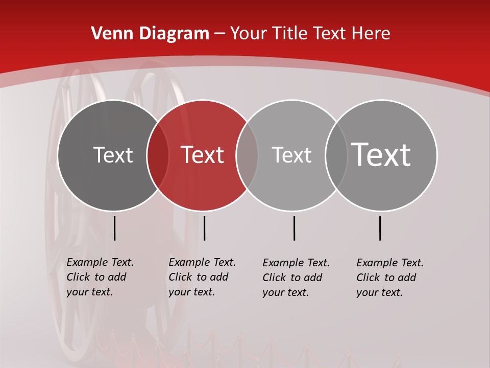 Spool Strip Silver PowerPoint Template