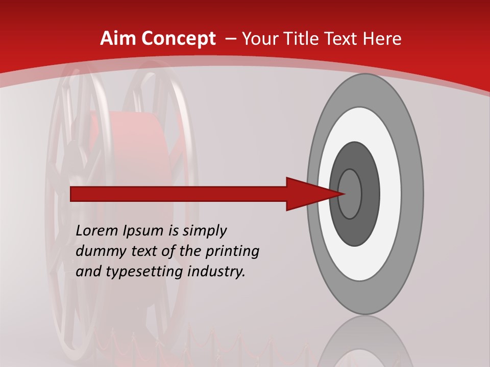Spool Strip Silver PowerPoint Template