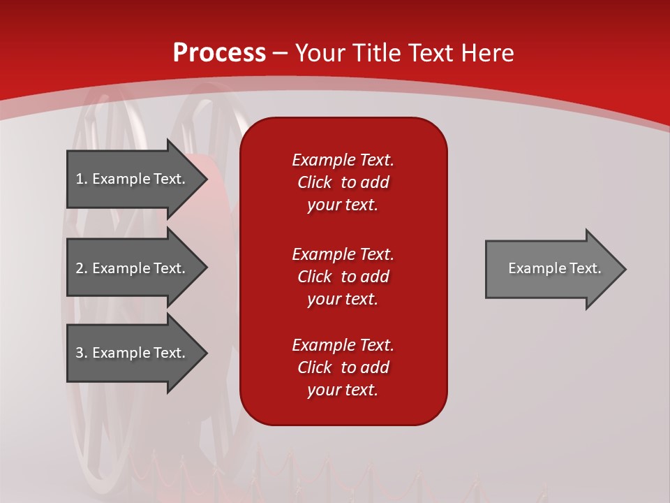 Spool Strip Silver PowerPoint Template