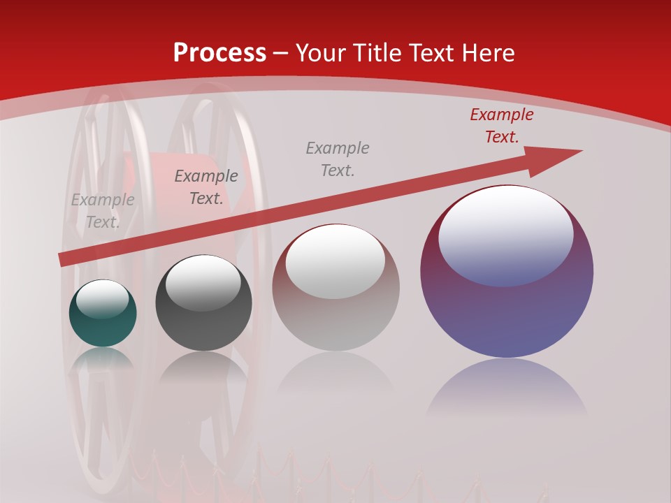 Spool Strip Silver PowerPoint Template