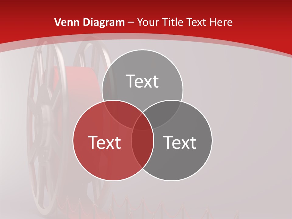 Spool Strip Silver PowerPoint Template
