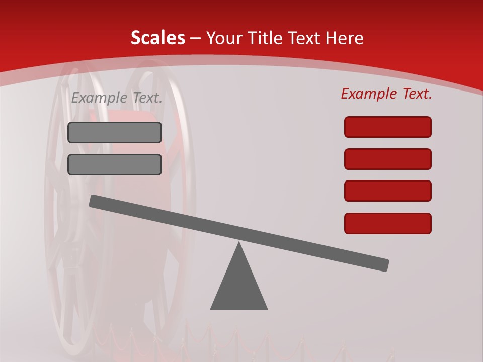 Spool Strip Silver PowerPoint Template