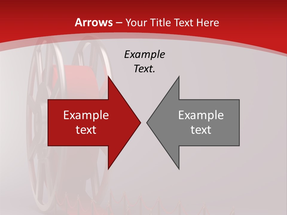 Spool Strip Silver PowerPoint Template