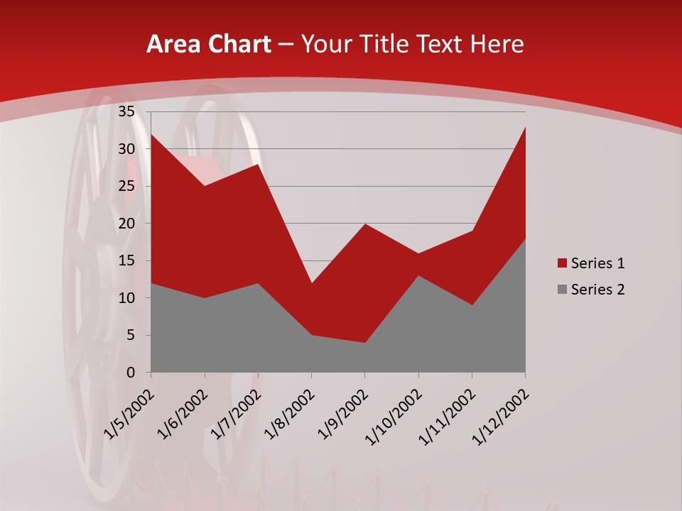 Spool Strip Silver PowerPoint Template