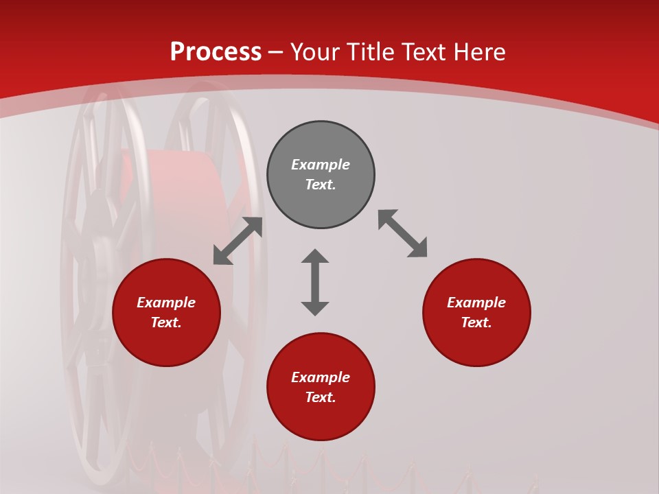 Spool Strip Silver PowerPoint Template