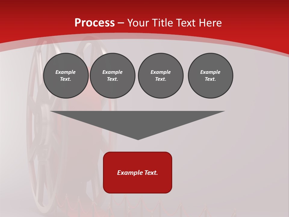 Spool Strip Silver PowerPoint Template