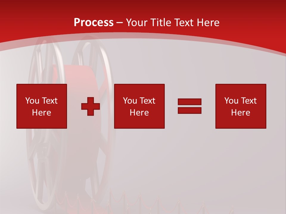 Spool Strip Silver PowerPoint Template
