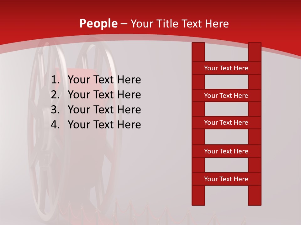 Spool Strip Silver PowerPoint Template