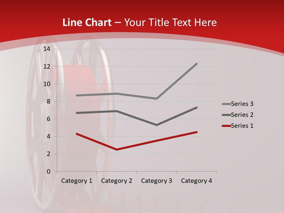 Spool Strip Silver PowerPoint Template