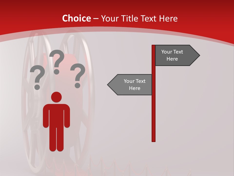 Spool Strip Silver PowerPoint Template