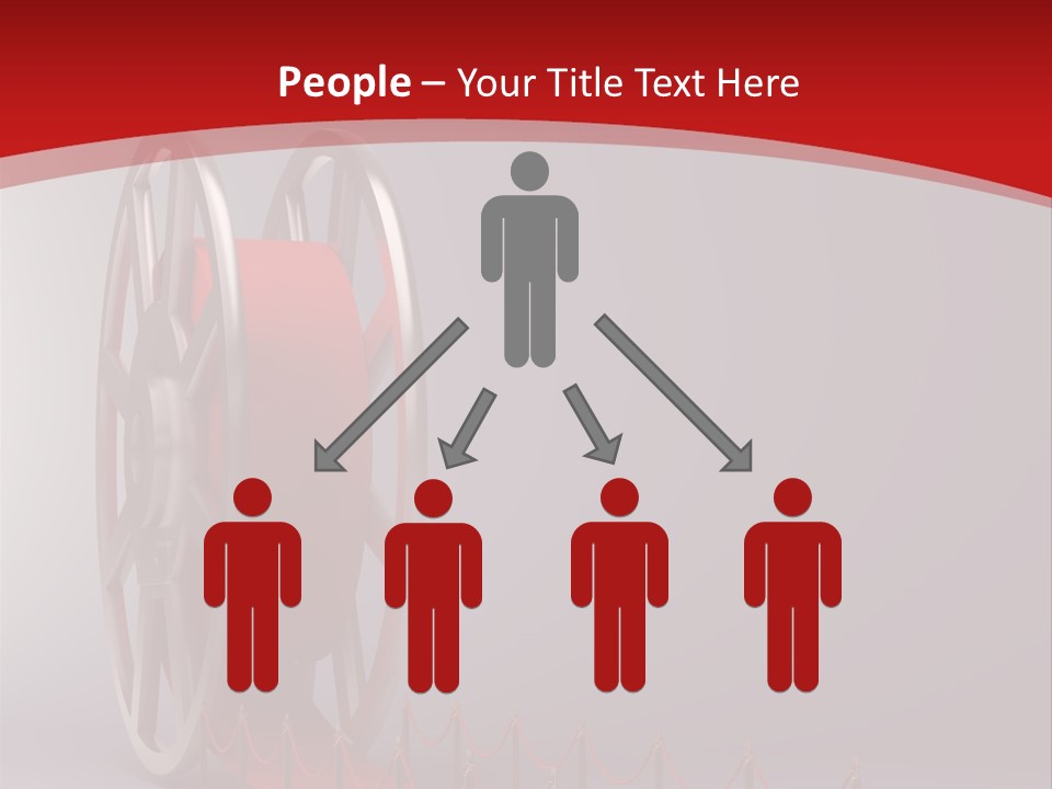 Spool Strip Silver PowerPoint Template