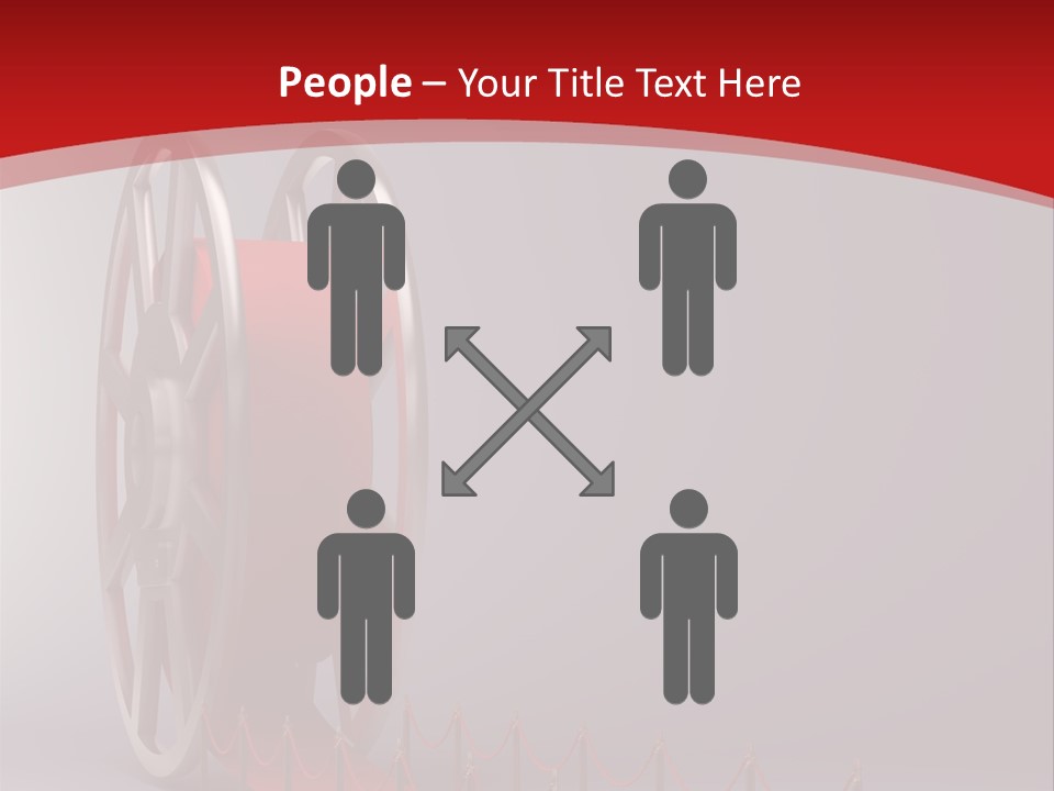 Spool Strip Silver PowerPoint Template