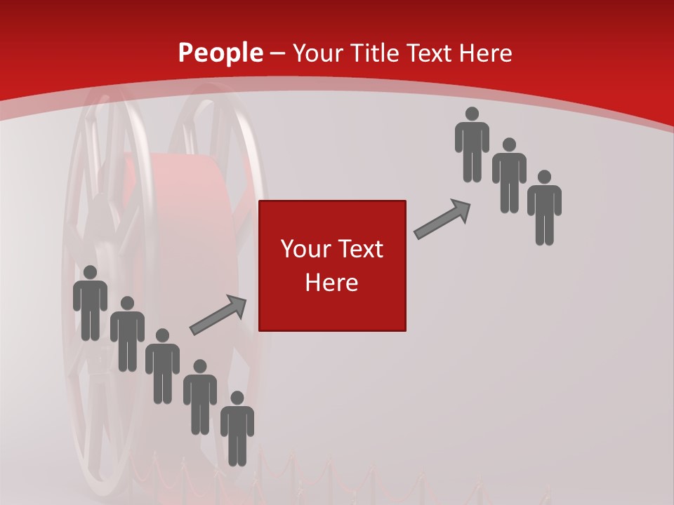 Spool Strip Silver PowerPoint Template