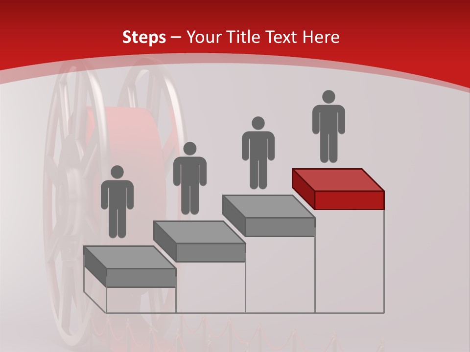 Spool Strip Silver PowerPoint Template