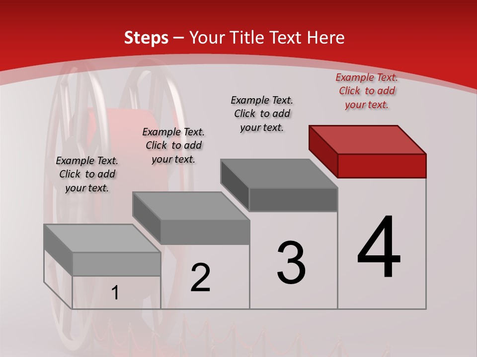 Spool Strip Silver PowerPoint Template