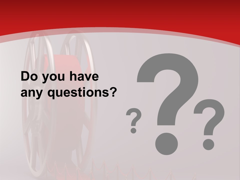 Spool Strip Silver PowerPoint Template