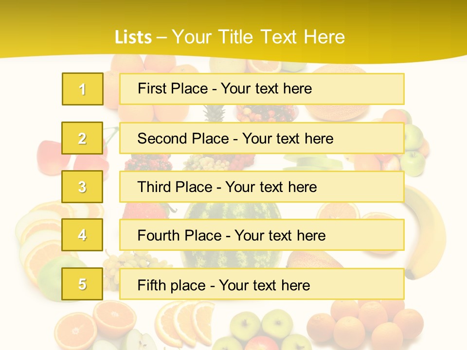 Background Eat Isolated PowerPoint Template