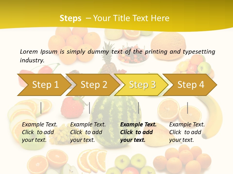 Background Eat Isolated PowerPoint Template
