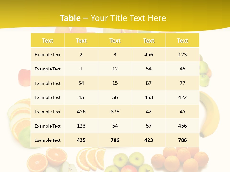 Background Eat Isolated PowerPoint Template