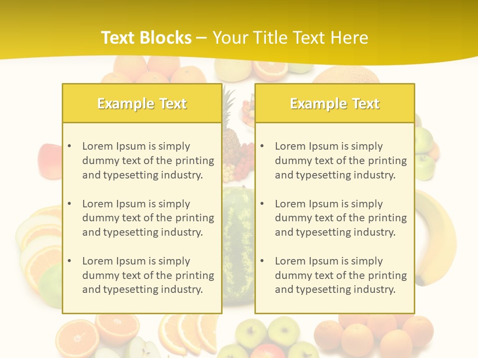 Background Eat Isolated PowerPoint Template