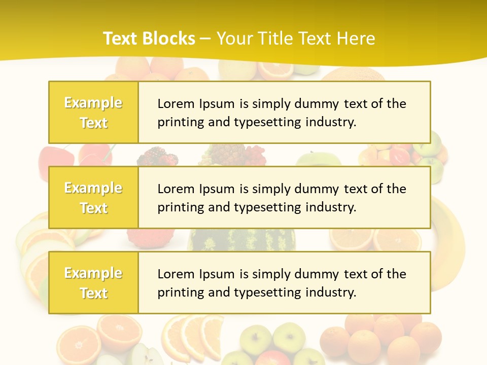 Background Eat Isolated PowerPoint Template