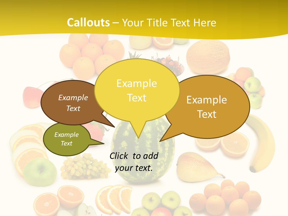 Background Eat Isolated PowerPoint Template