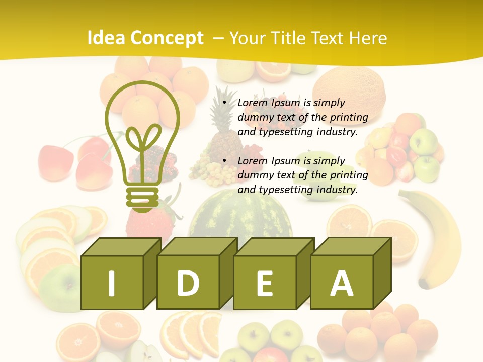 Background Eat Isolated PowerPoint Template