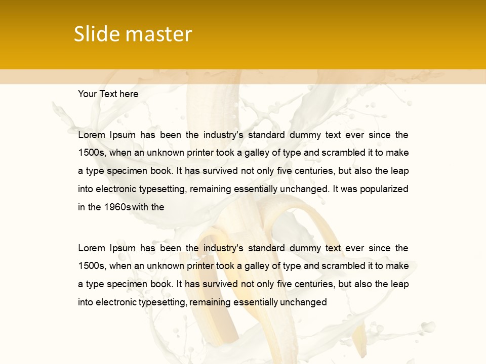 Cream Rotation Splash PowerPoint Template