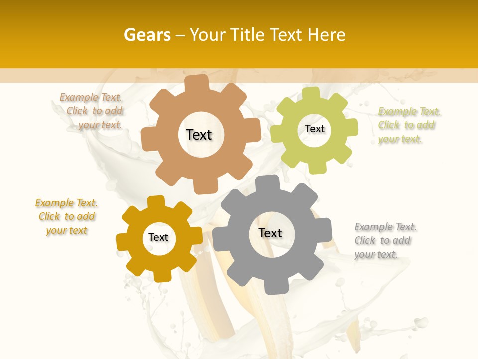 Cream Rotation Splash PowerPoint Template