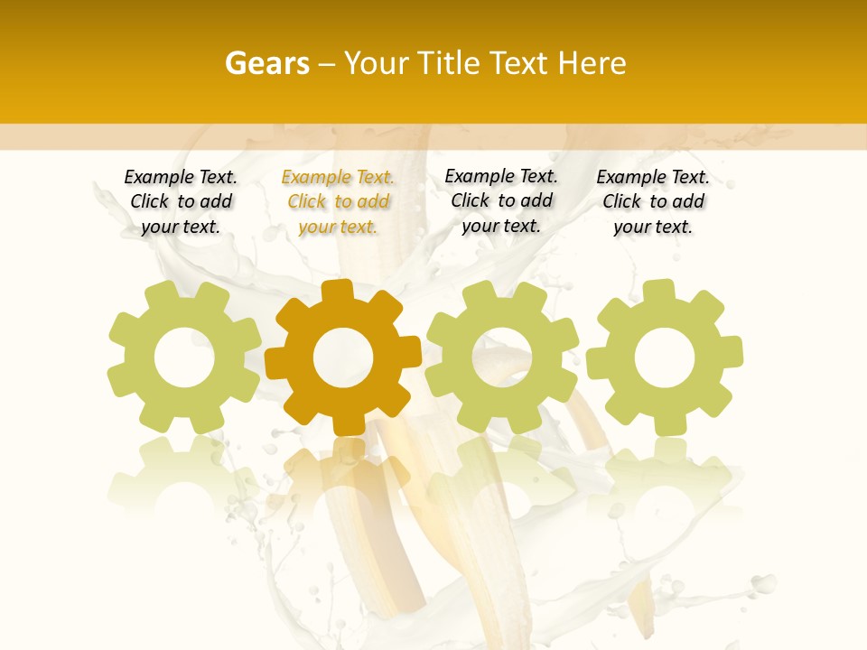 Cream Rotation Splash PowerPoint Template