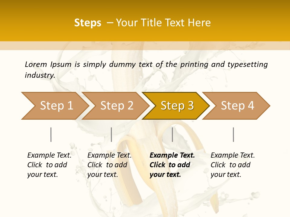 Cream Rotation Splash PowerPoint Template