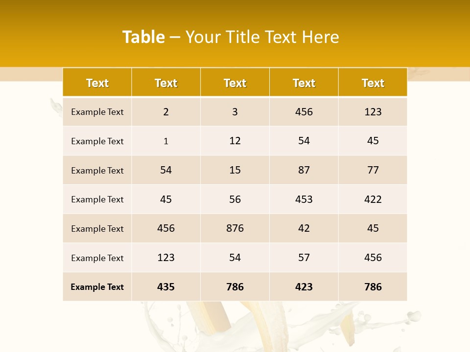 Cream Rotation Splash PowerPoint Template
