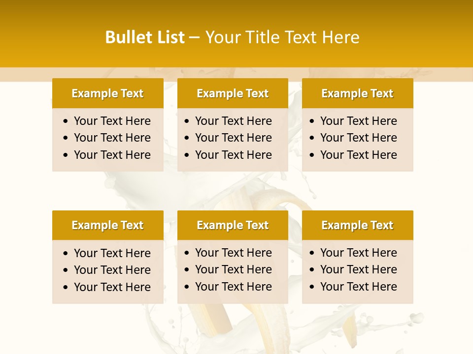 Cream Rotation Splash PowerPoint Template