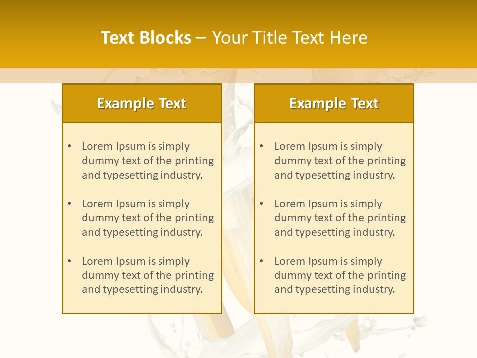 Cream Rotation Splash PowerPoint Template