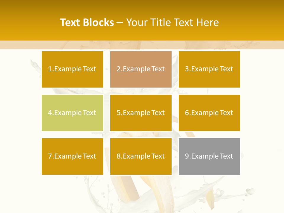 Cream Rotation Splash PowerPoint Template