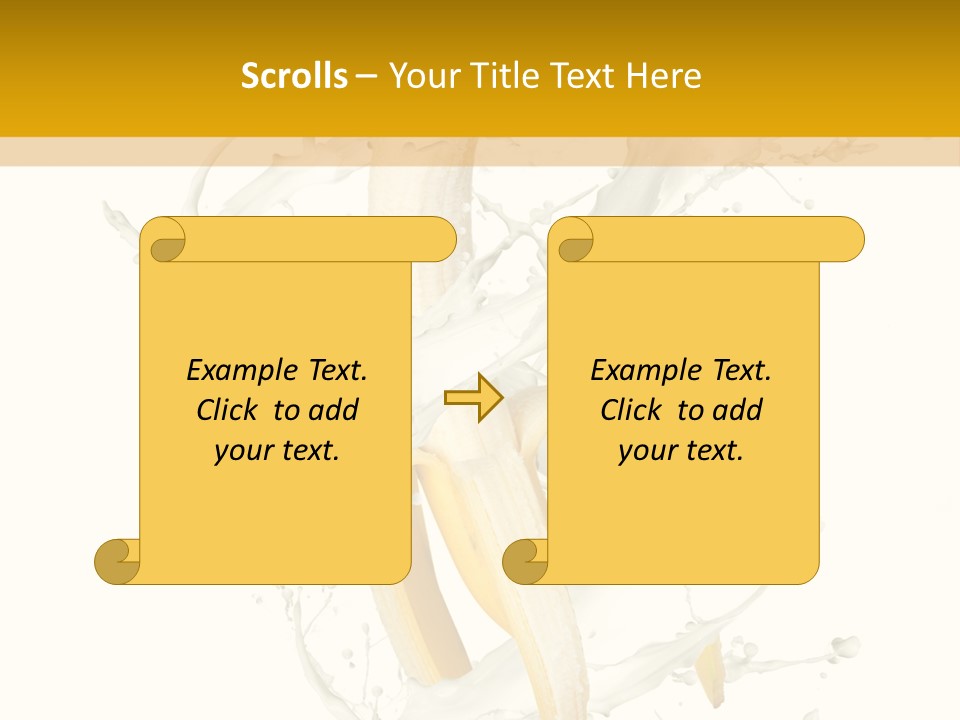 Cream Rotation Splash PowerPoint Template
