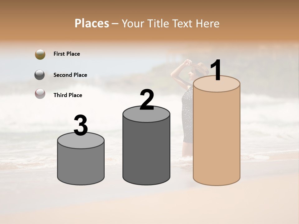 Tourism Sexy Female PowerPoint Template