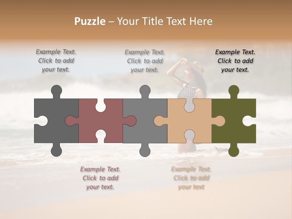 Tourism Sexy Female PowerPoint Template