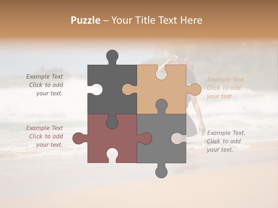 Tourism Sexy Female PowerPoint Template