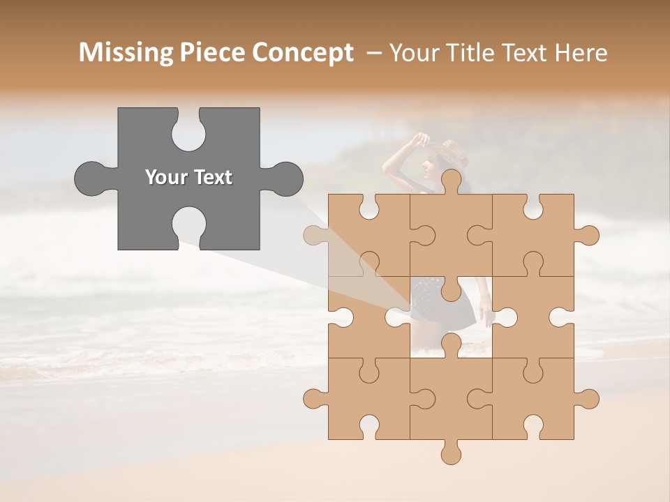 Tourism Sexy Female PowerPoint Template