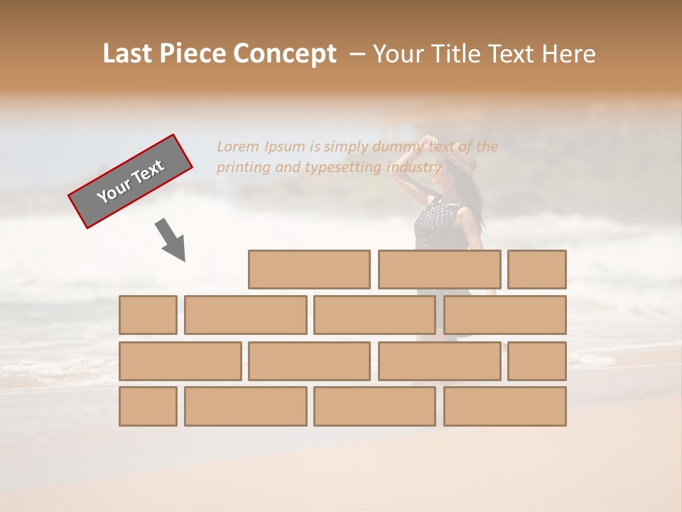 Tourism Sexy Female PowerPoint Template